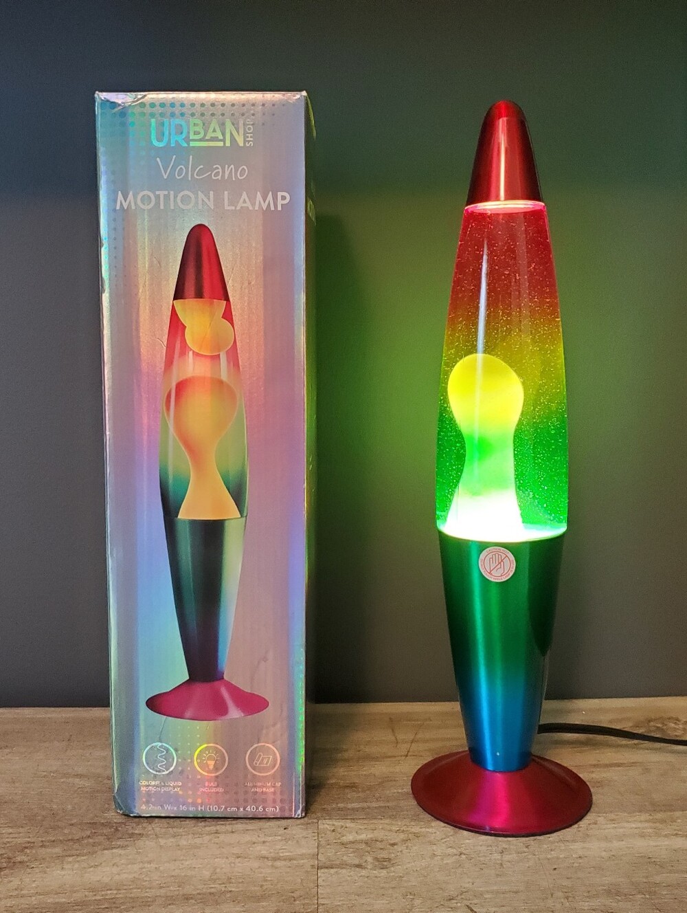 Urban Volcano Motion Lamp with box